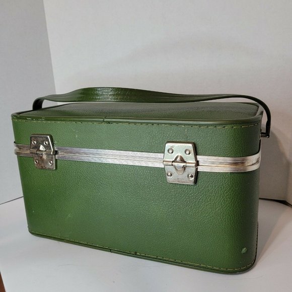 Airway Other Vintage Robin Egg Green Airway Train Makeup Travel Reliable Luggage Case Bag
